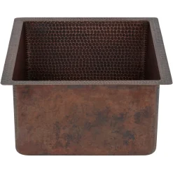 Premier Copper Products 20" Copper Bar/Prep Sink, Oil Rubbed Bronze, BREC20DB