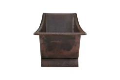 Premier Copper Products 67" Hammered Copper Canoa Single Slipper Bathtub, BTSC67DB