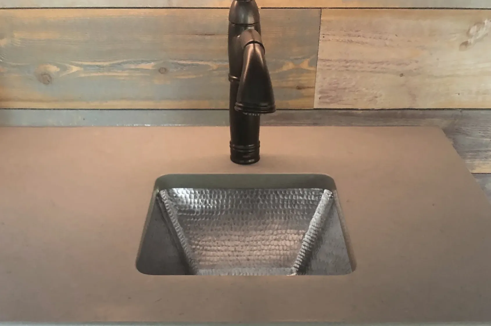 Premier Copper Products 15" Copper Bar/Prep Sink, Nickel, BS15EN3