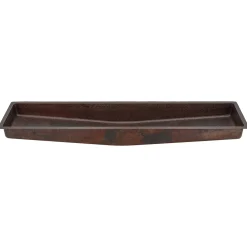 Premier Copper Products 60" Rectangle Copper Bathroom Sink, Oil Rubbed Bronze, LREC60DB