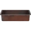Premier Copper Products 28" Copper Bar/Prep Sink, Oil Rubbed Bronze, BREC28DB
