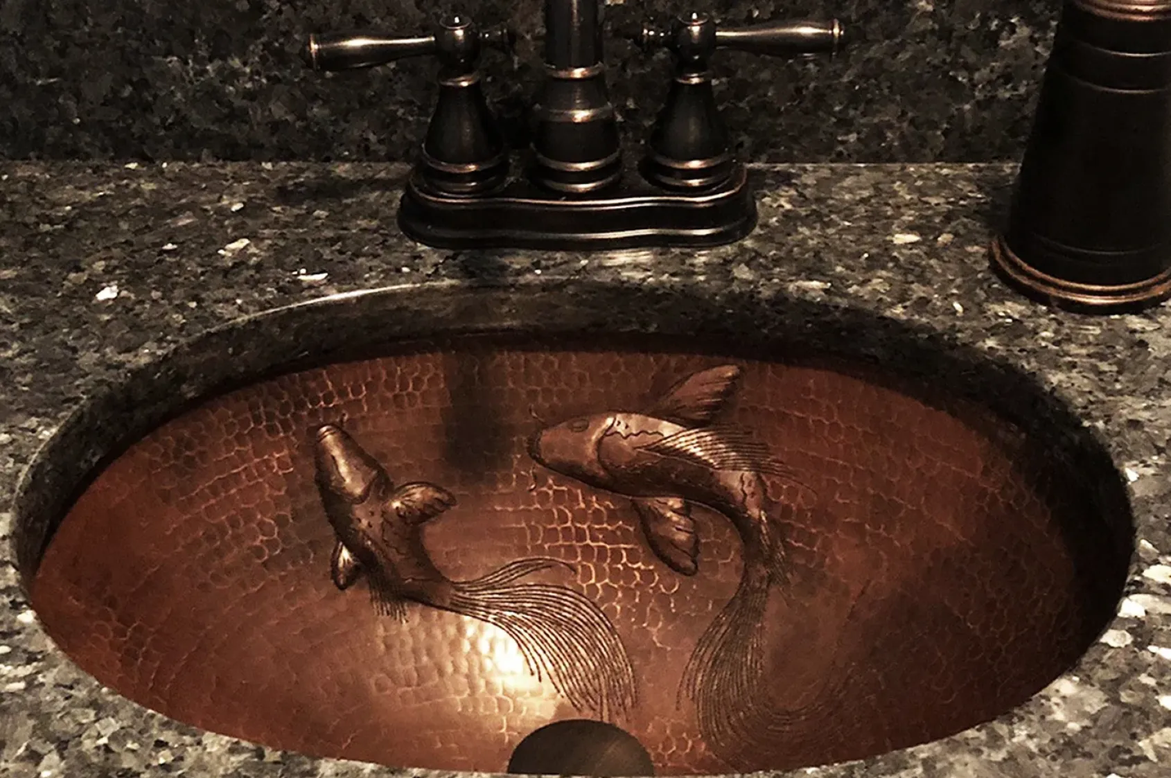 Premier Copper Products 19" Oval Copper Bathroom Sink, Oil Rubbed Bronze, LO19FKOIDB