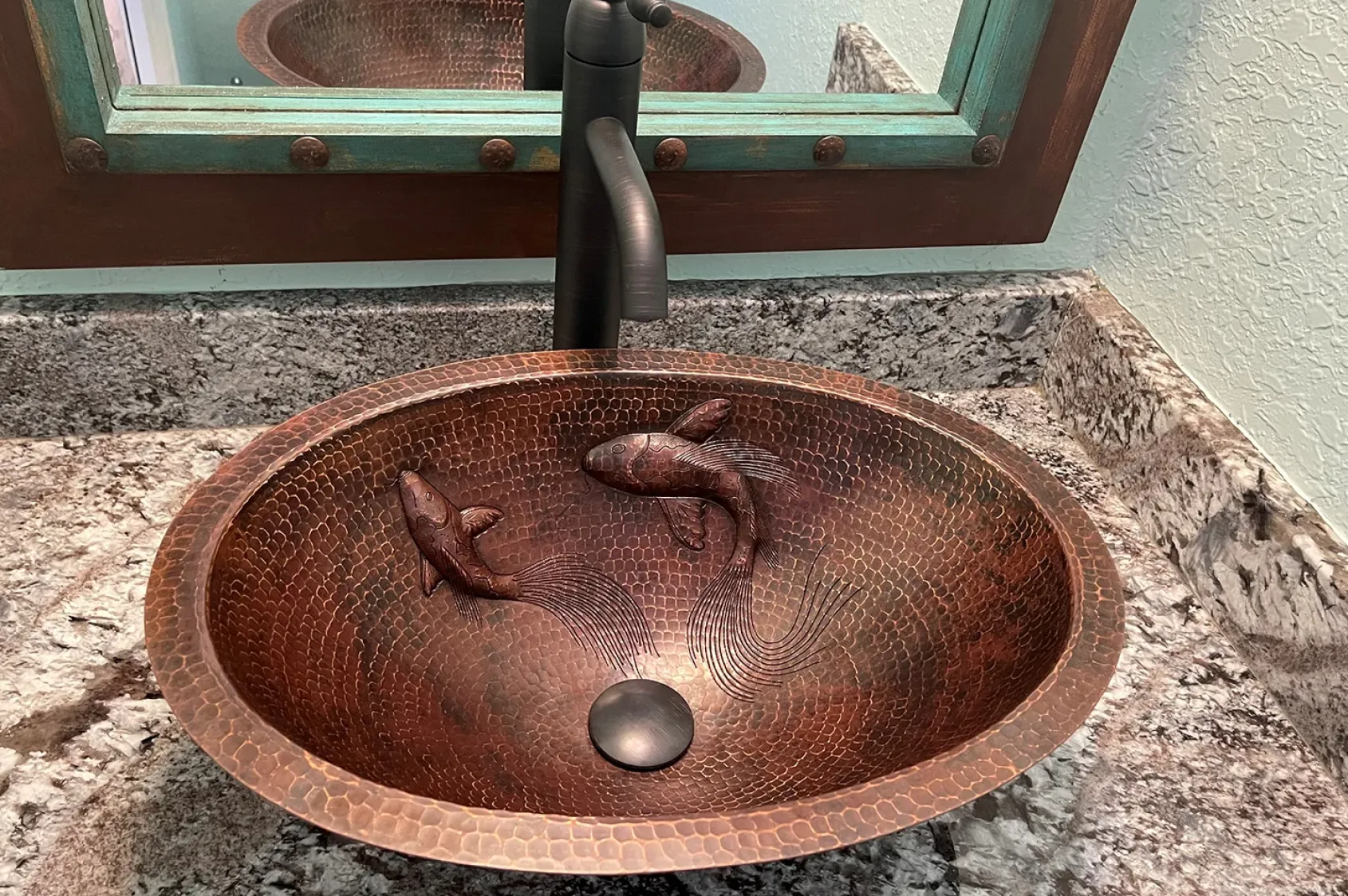 Premier Copper Products 19" Oval Copper Bathroom Sink, Oil Rubbed Bronze, LO19FKOIDB