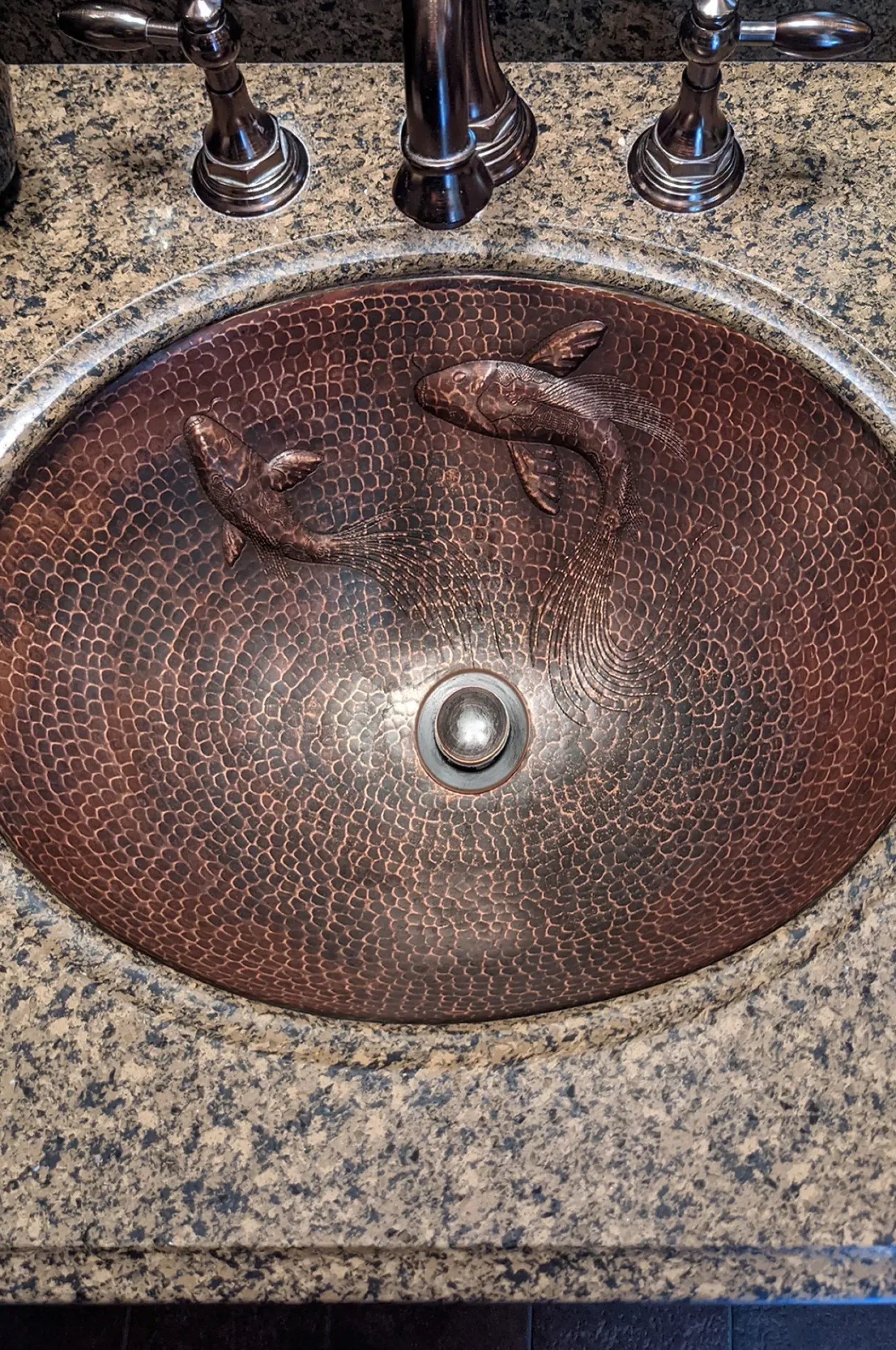 Premier Copper Products 19" Oval Copper Bathroom Sink, Oil Rubbed Bronze, LO19FKOIDB