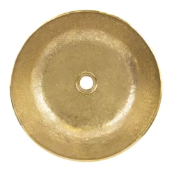 Premier Copper Products 17" Round Vessel - Above Counter Terra Firma Brass Bathroom Sink, TFVR17PB