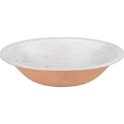 Premier Copper Products 19" x 14" Oval Dual - Undermount or Drop In Copper Bathroom Sink, Glazed White, 17 Gauge, LO19FWHT