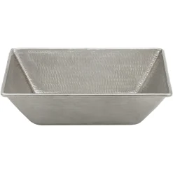 Premier Copper Products 17.25" x 13.25" Rectangle Vessel - Above Counter Copper and Nickel Bathroom Sink, 17 Gauge, VREC17WEN