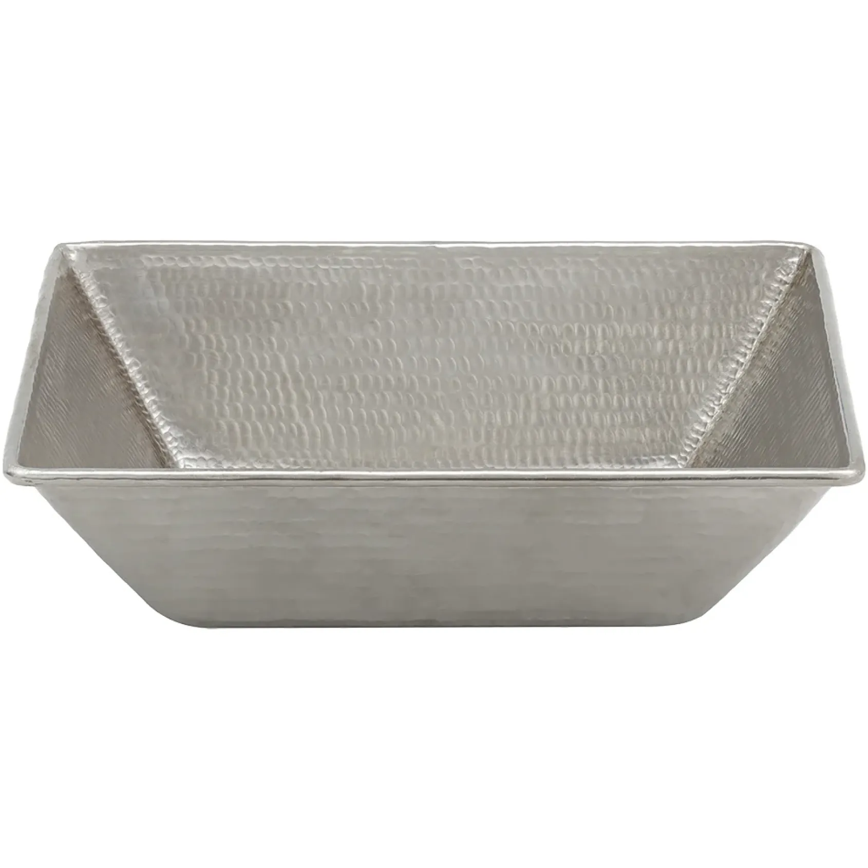 Premier Copper Products 17.25" x 13.25" Rectangle Vessel - Above Counter Copper and Nickel Bathroom Sink, 17 Gauge, VREC17WEN