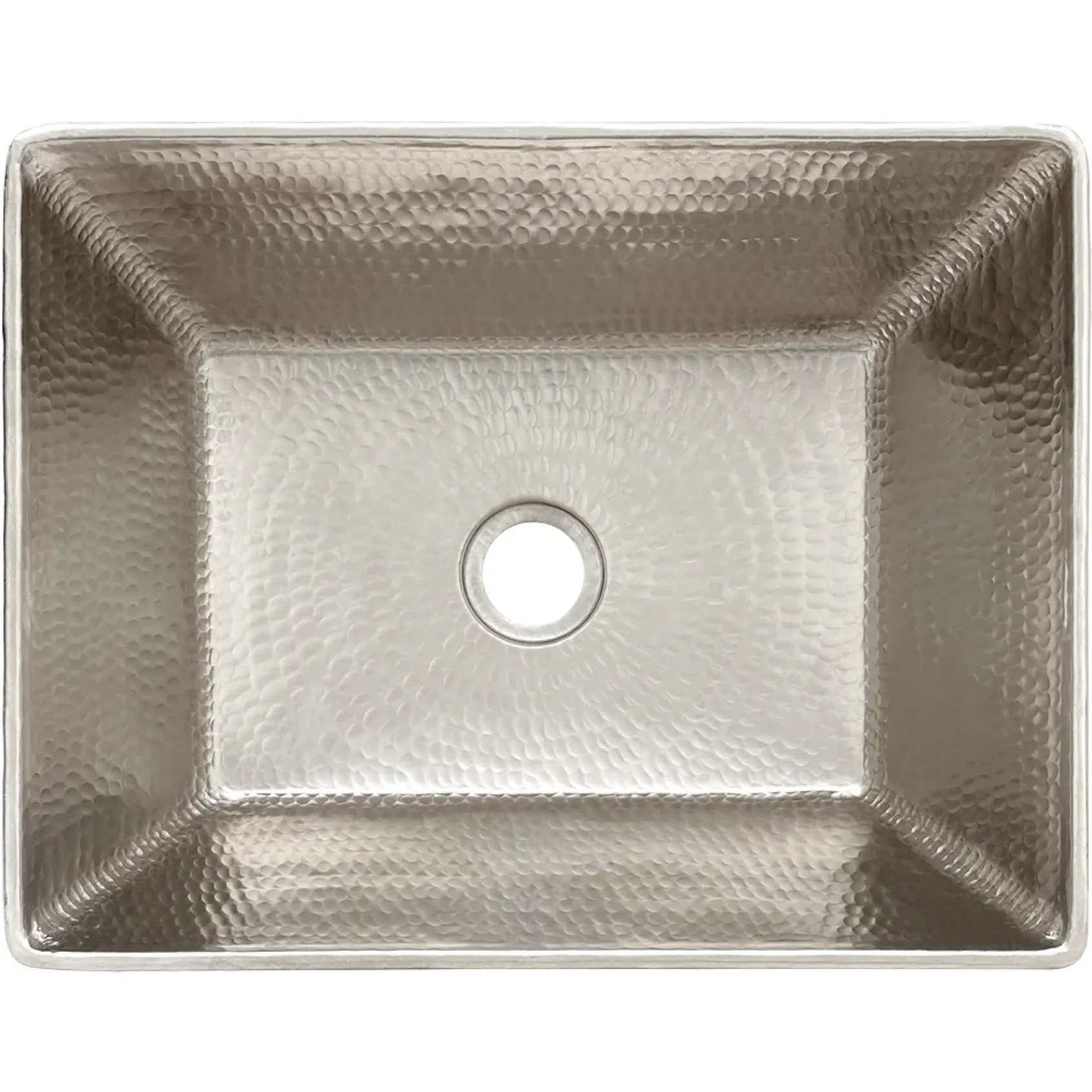 Premier Copper Products 17.25" x 13.25" Rectangle Vessel - Above Counter Copper and Nickel Bathroom Sink, 17 Gauge, VREC17WEN