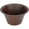 Premier Copper Products 17" Copper Bar/Prep Sink, Oil Rubbed Bronze, BR17DB
