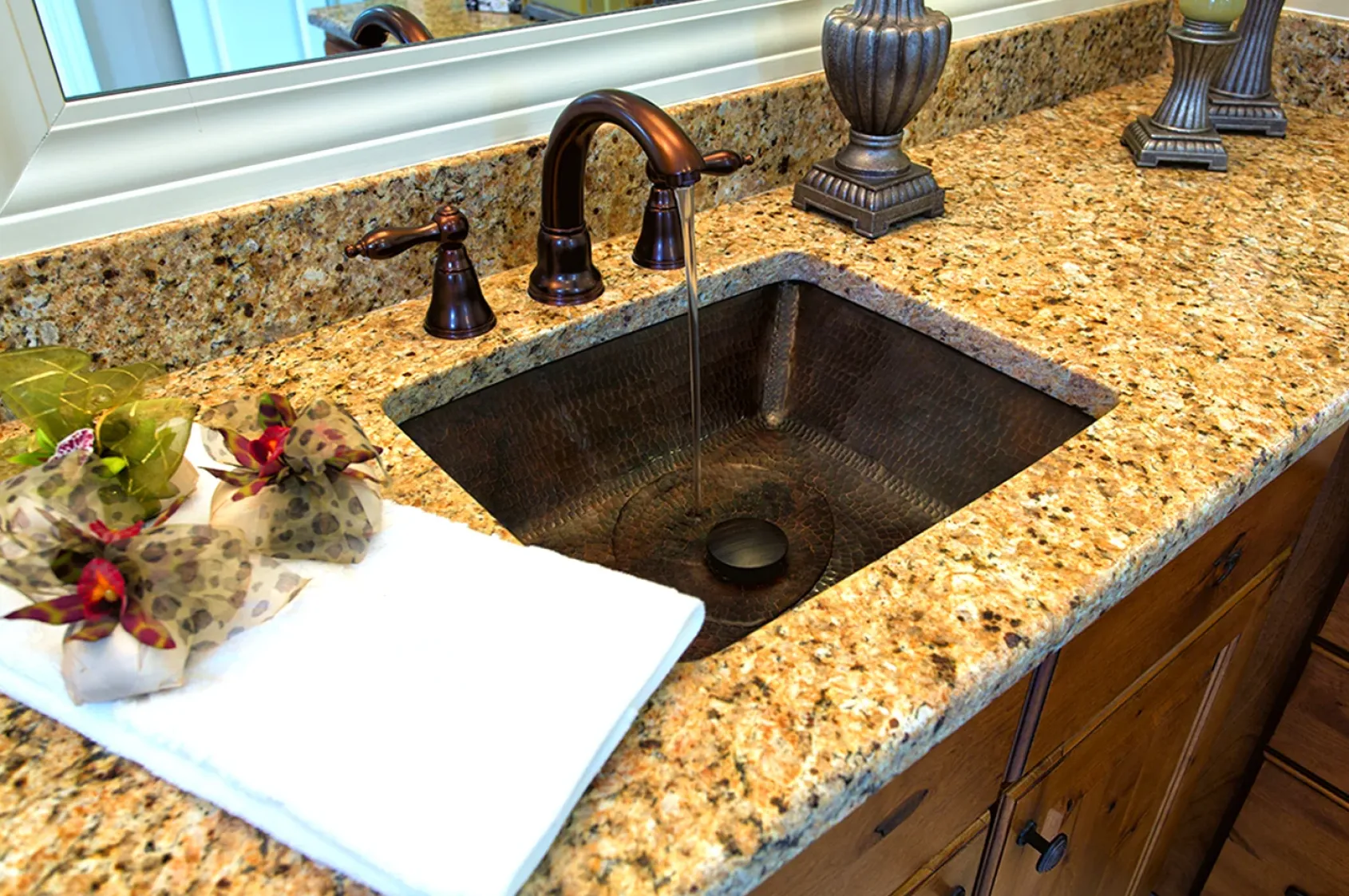 Premier Copper Products 19" Rectangle Copper Bathroom Sink, Oil Rubbed Bronze, LREC19DB