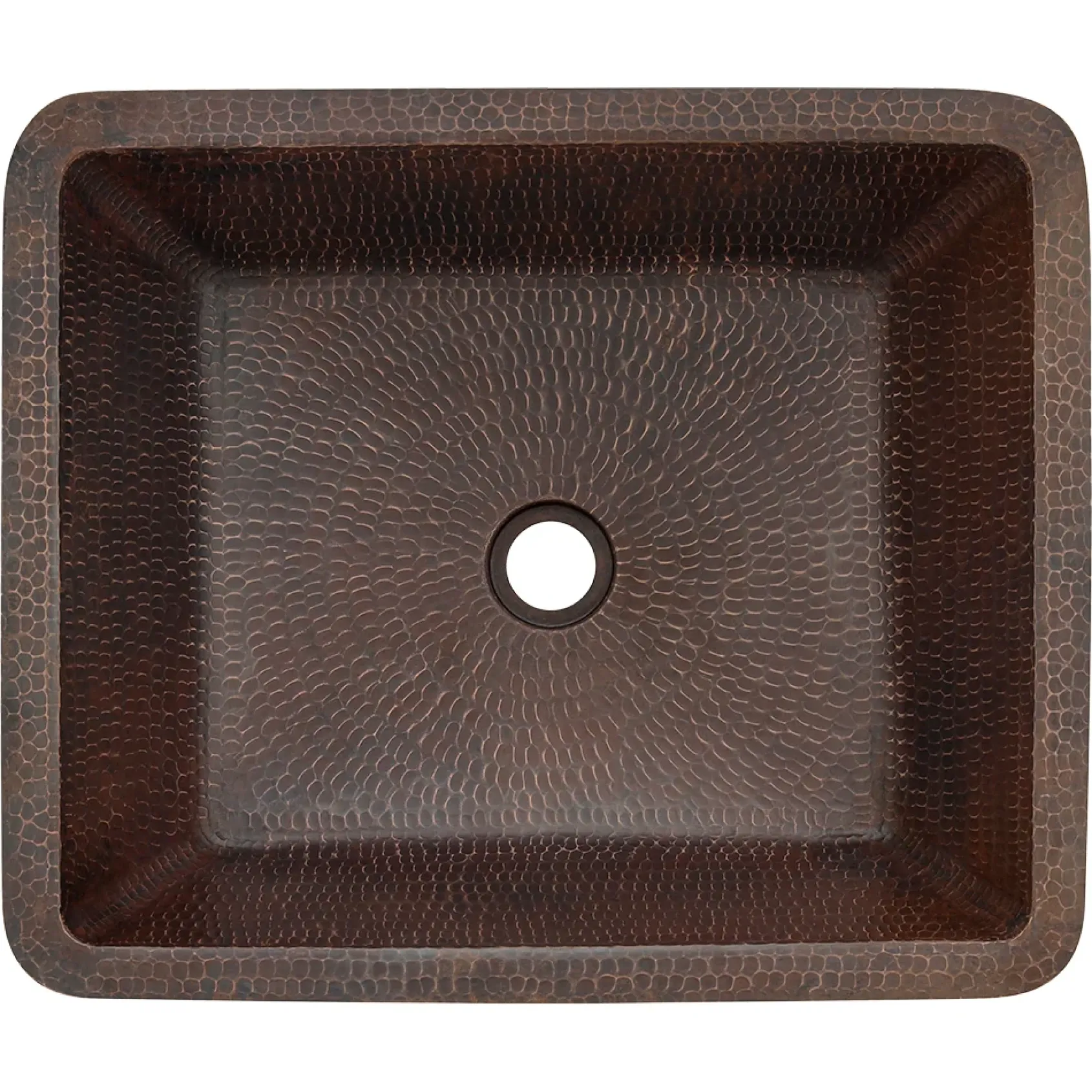Premier Copper Products 19" Rectangle Copper Bathroom Sink, Oil Rubbed Bronze, LREC19DB