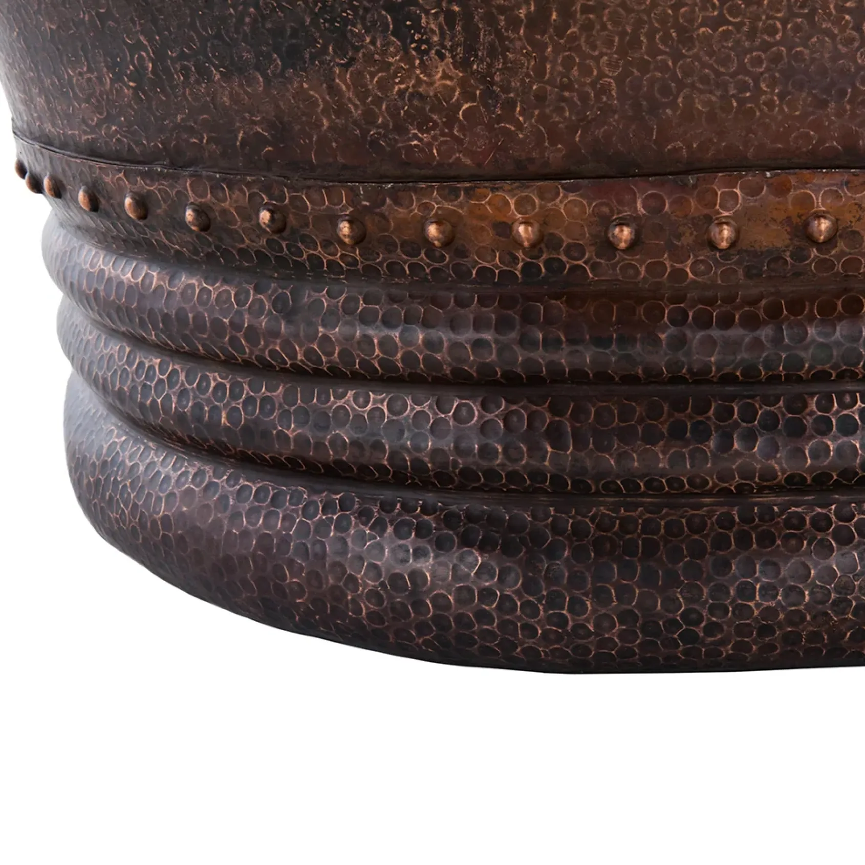Premier Copper Products 67" Hammered Copper Single Slipper Bathtub and Drain Package, Oil Rubbed Bronze, BSP5_BTS67DB