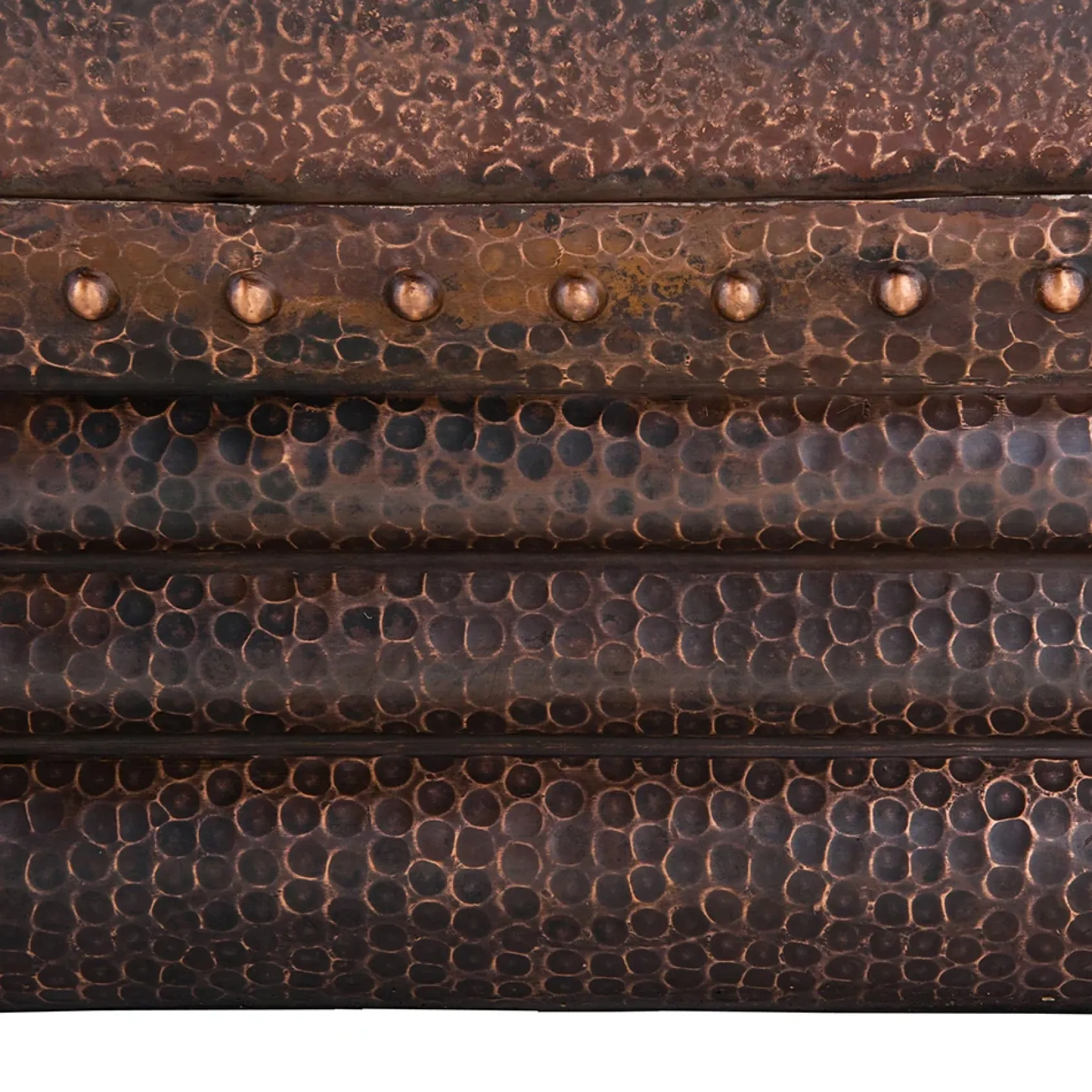 Premier Copper Products 67" Hammered Copper Single Slipper Bathtub and Drain Package, Oil Rubbed Bronze, BSP5_BTS67DB
