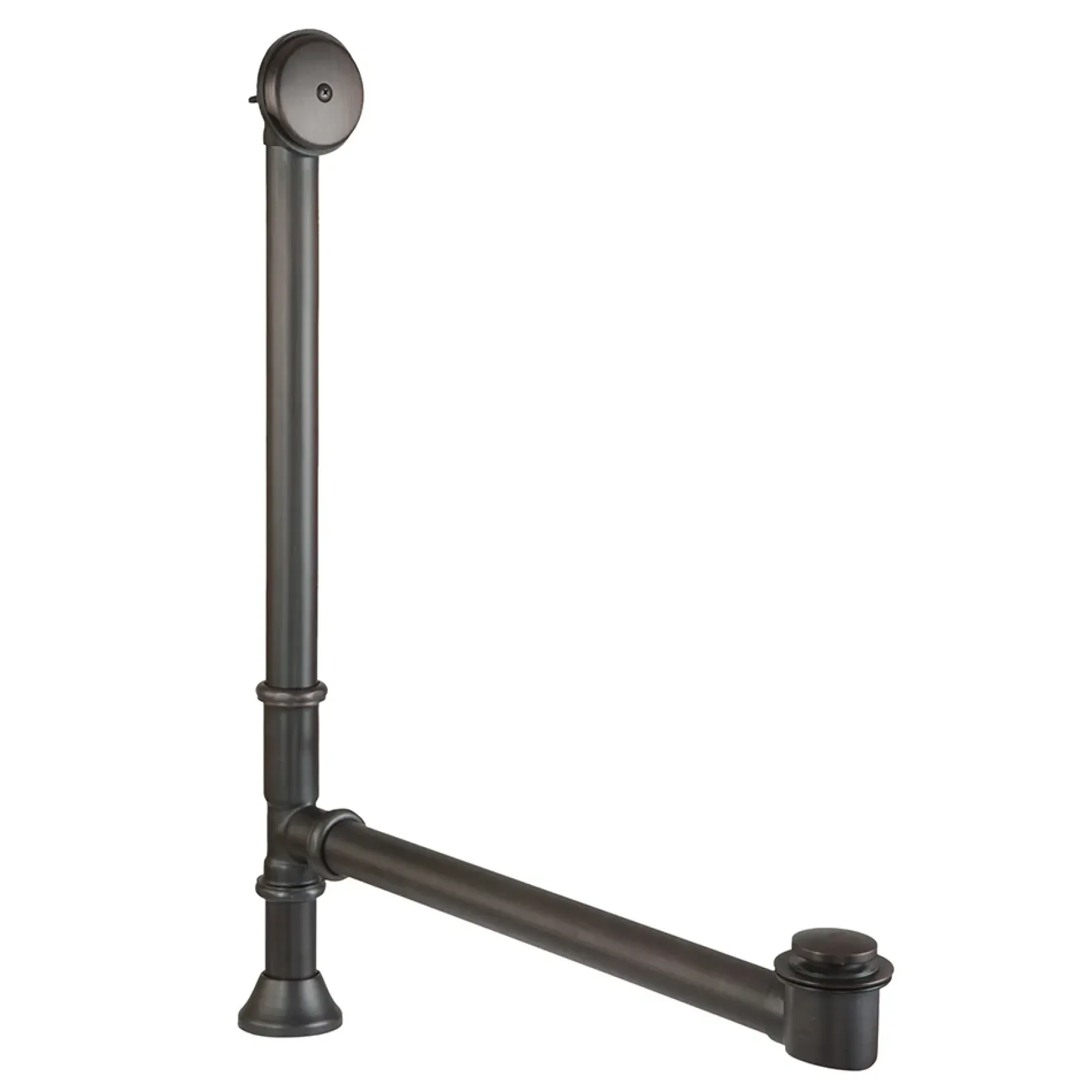 Premier Copper Products 72" Hammered Copper Double Slipper Bathtub with Rings and Overflow Holes and Drain Package, Oil Rubbed Bronze, BSP5_BTDR72DBOF
