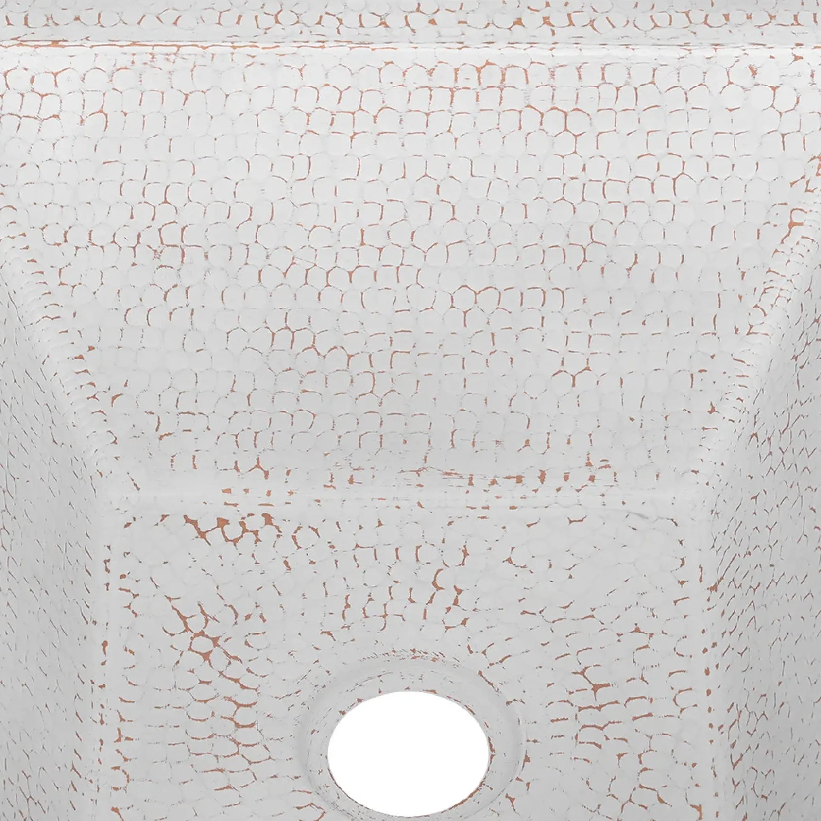 Premier Copper Products 15" Square Copper Bar/Prep Sink, Glazed White, 16 Gauge, BS15WHT2