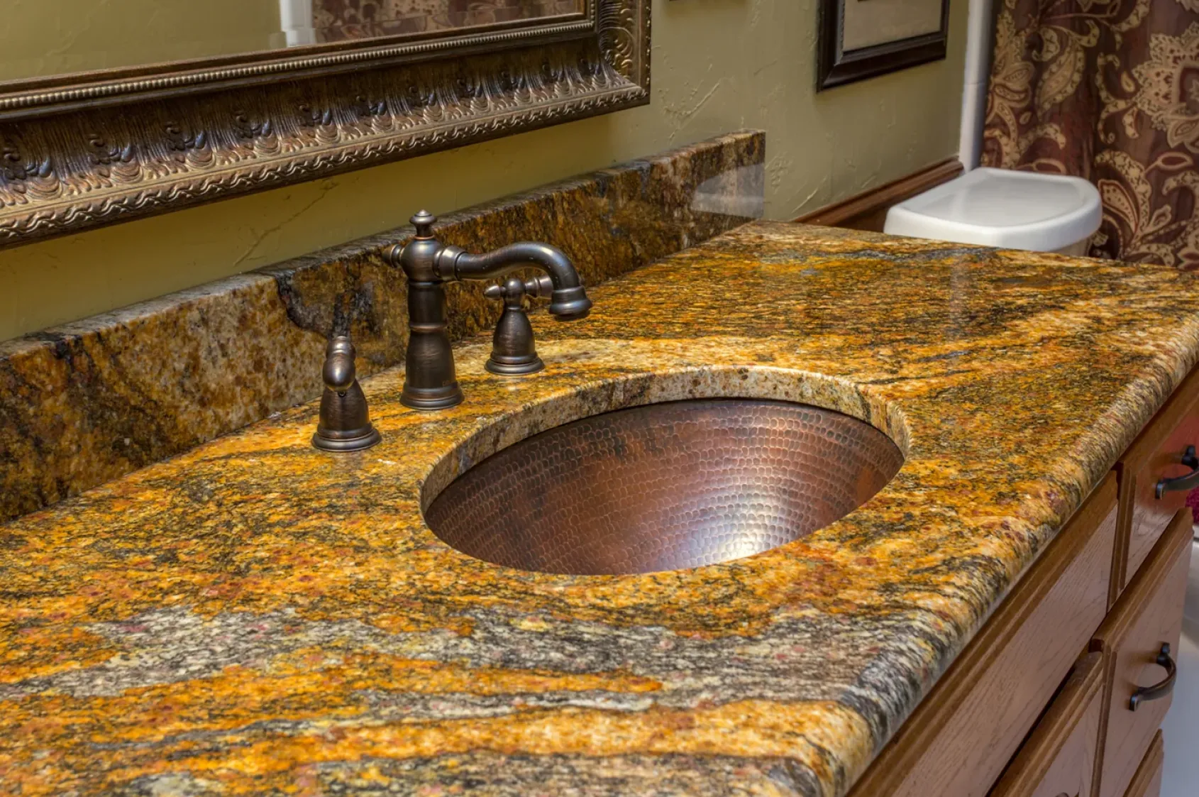 Premier Copper Products 17" Oval Copper Bathroom Sink, Oil Rubbed Bronze, LO17FDB