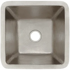 Premier Copper Products 15" Copper Bar/Prep Sink, Nickel, BS15EN2