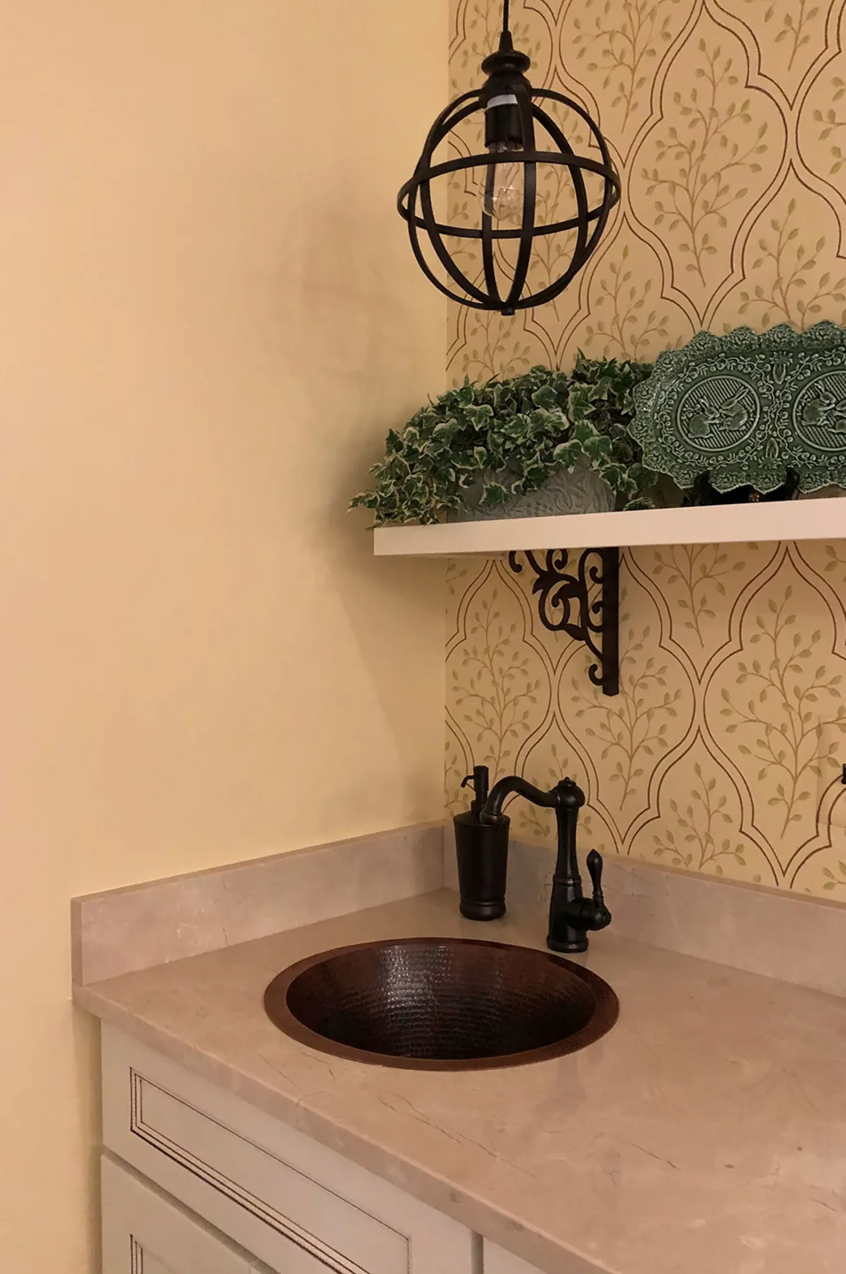 Premier Copper Products 16" Copper Bar/Prep Sink, Oil Rubbed Bronze, BR16DB2