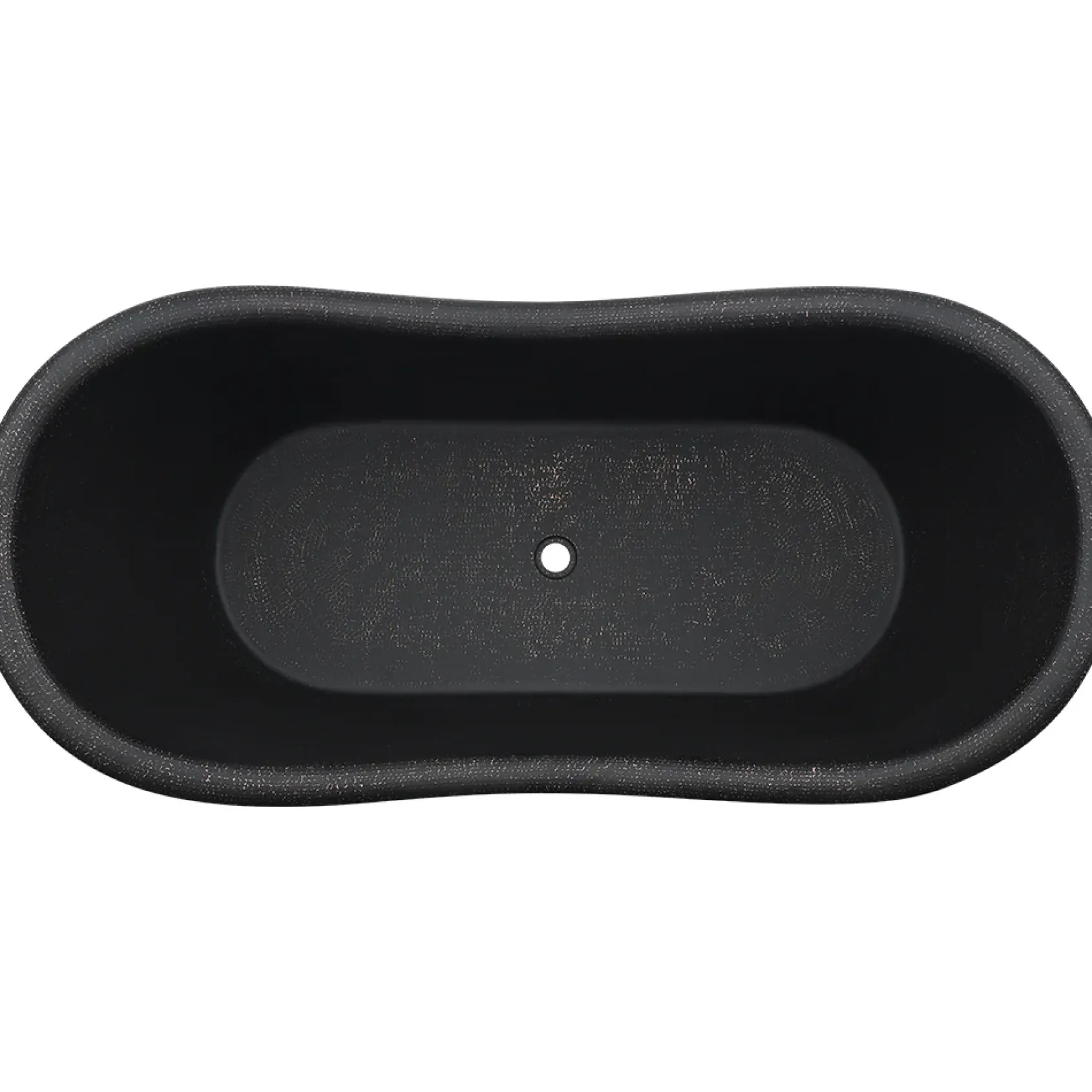 Premier Copper Products 67" Hammered Copper Freestanding Bathtub, Glazed Black, BTDR67BLK