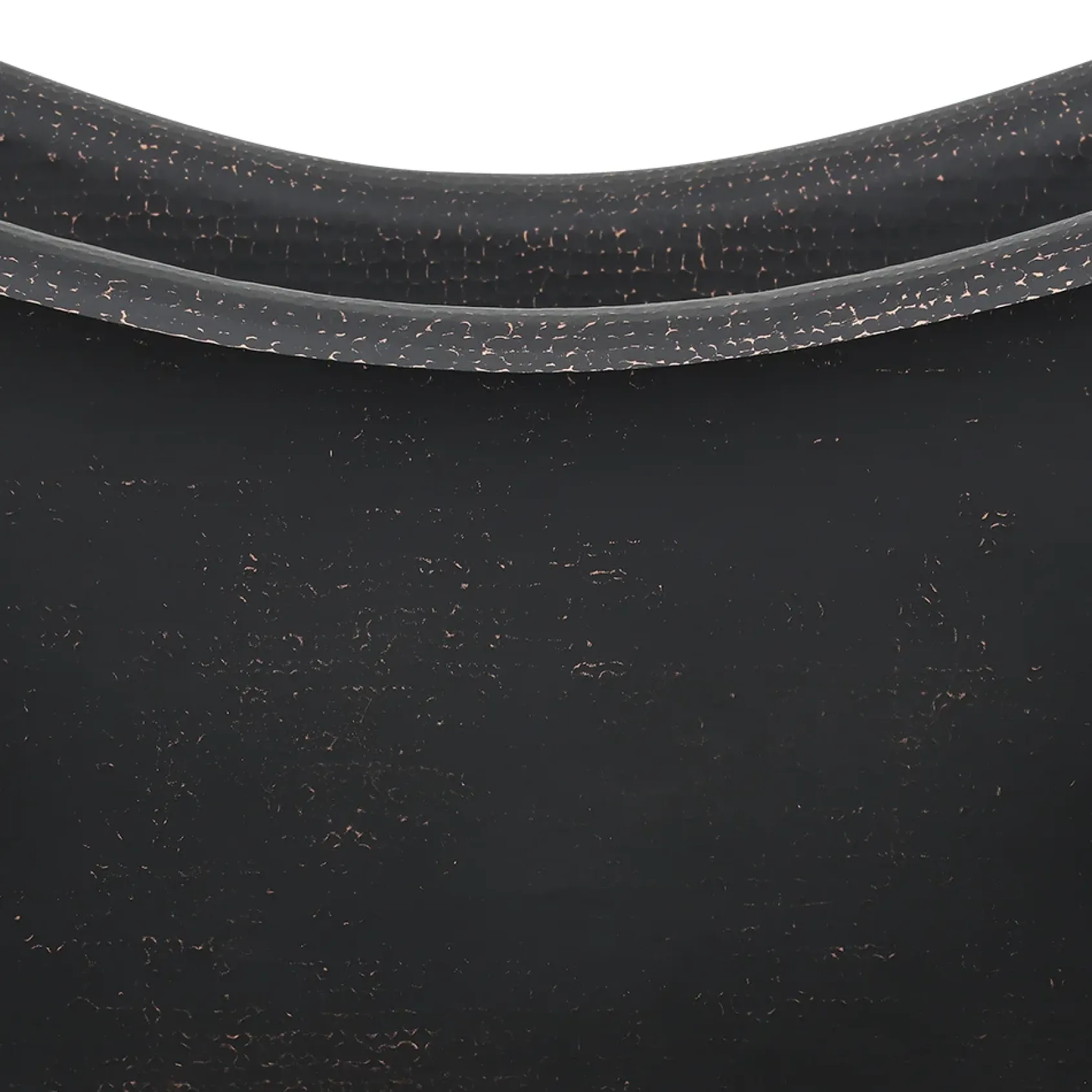 Premier Copper Products 67" Hammered Copper Freestanding Bathtub, Glazed Black, BTDR67BLK