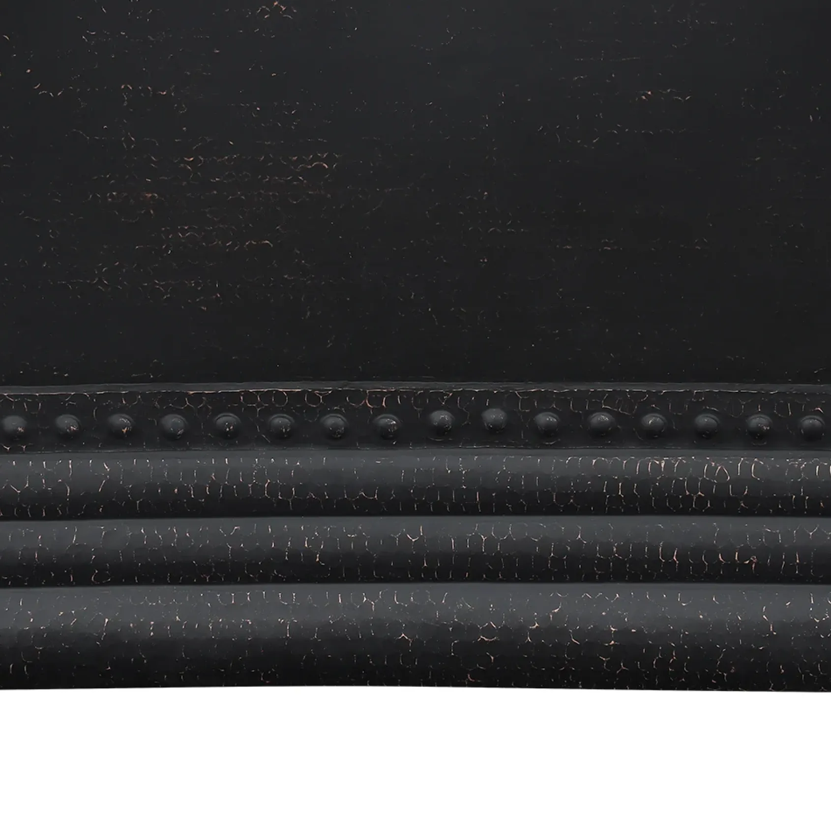 Premier Copper Products 67" Hammered Copper Freestanding Bathtub, Glazed Black, BTDR67BLK