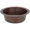 Premier Copper Products 12" Copper Bar/Prep Sink, Oil Rubbed Bronze, BR12DB2