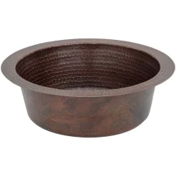 Premier Copper Products 12" Copper Bar/Prep Sink, Oil Rubbed Bronze, BR12DB2