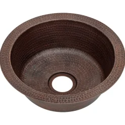 Premier Copper Products 12" Copper Bar/Prep Sink, Oil Rubbed Bronze, BR12DB2
