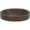 Premier Copper Products 18" Oval Copper Bathroom Sink, Oil Rubbed Bronze, VO18SKDB