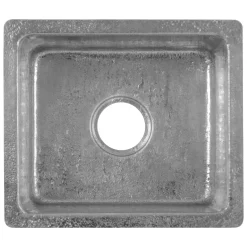 Premier Copper Products 16" Rectangle Terra Firma Copper Bar/Prep Sink, Nickel, 10 Gauge, TFBREC16EN