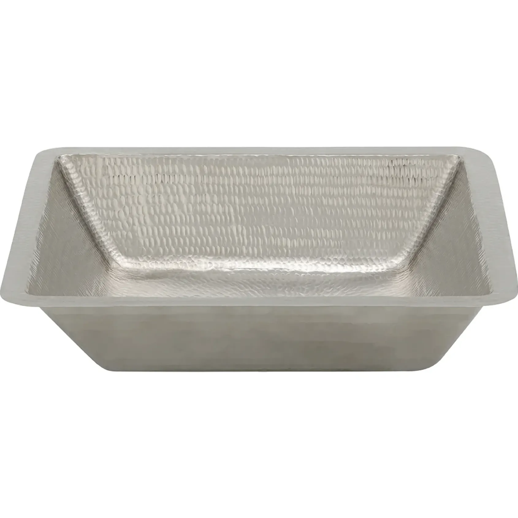 Premier Copper Products 19" Rectangle Copper Bathroom Sink, Nickel, LREC19EN