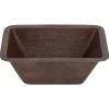 Premier Copper Products 17" Copper Bar/Prep Sink, Oil Rubbed Bronze, BRECDB3
