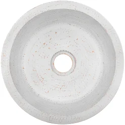 Premier Copper Products 14" Round Copper Bar/Prep Sink, Glazed White, 17 Gauge, BR14WHT2