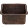 Premier Copper Products 16" Copper Bar/Prep Sink, Oil Rubbed Bronze, BREC16DB