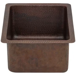 Premier Copper Products 16" Copper Bar/Prep Sink, Oil Rubbed Bronze, BREC16DB