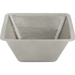 Premier Copper Products 17" Copper Bar/Prep Sink, Nickel, BS17EN