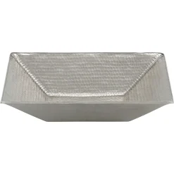 Premier Copper Products 17" Rectangle Copper Bathroom Sink, Nickel, PVMRECEN