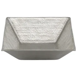 Premier Copper Products 17" Rectangle Copper Bathroom Sink, Nickel, PVMRECEN