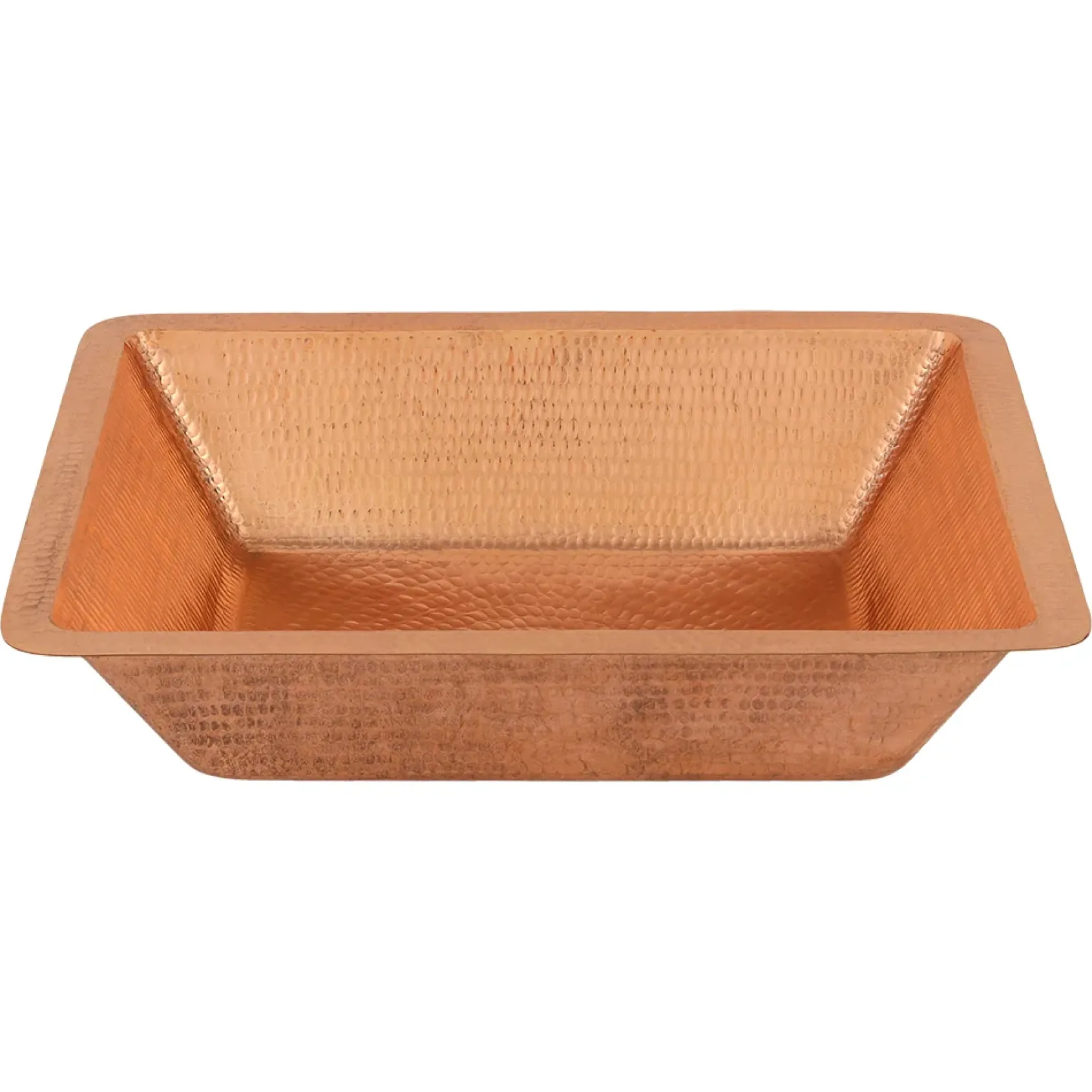 Premier Copper Products 19" Rectangle Copper Bathroom Sink, Polished Copper, LREC19PC