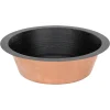 Premier Copper Products 14" Round Copper Bar/Prep Sink, Glazed Black, 17 Gauge, BR14BLK2