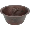Premier Copper Products 16" Copper Bar/Prep Sink, Oil Rubbed Bronze, BR16GDB2
