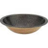 Premier Copper Products 19" x 14" Oval Dual - Undermount or Drop In Brass Bathroom Sink, Oil Rubbed Bronze, LO19FAB