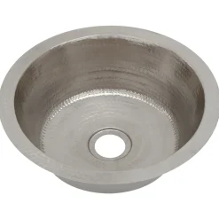 Premier Copper Products 14" Copper Bar/Prep Sink, Nickel, BR14EN2