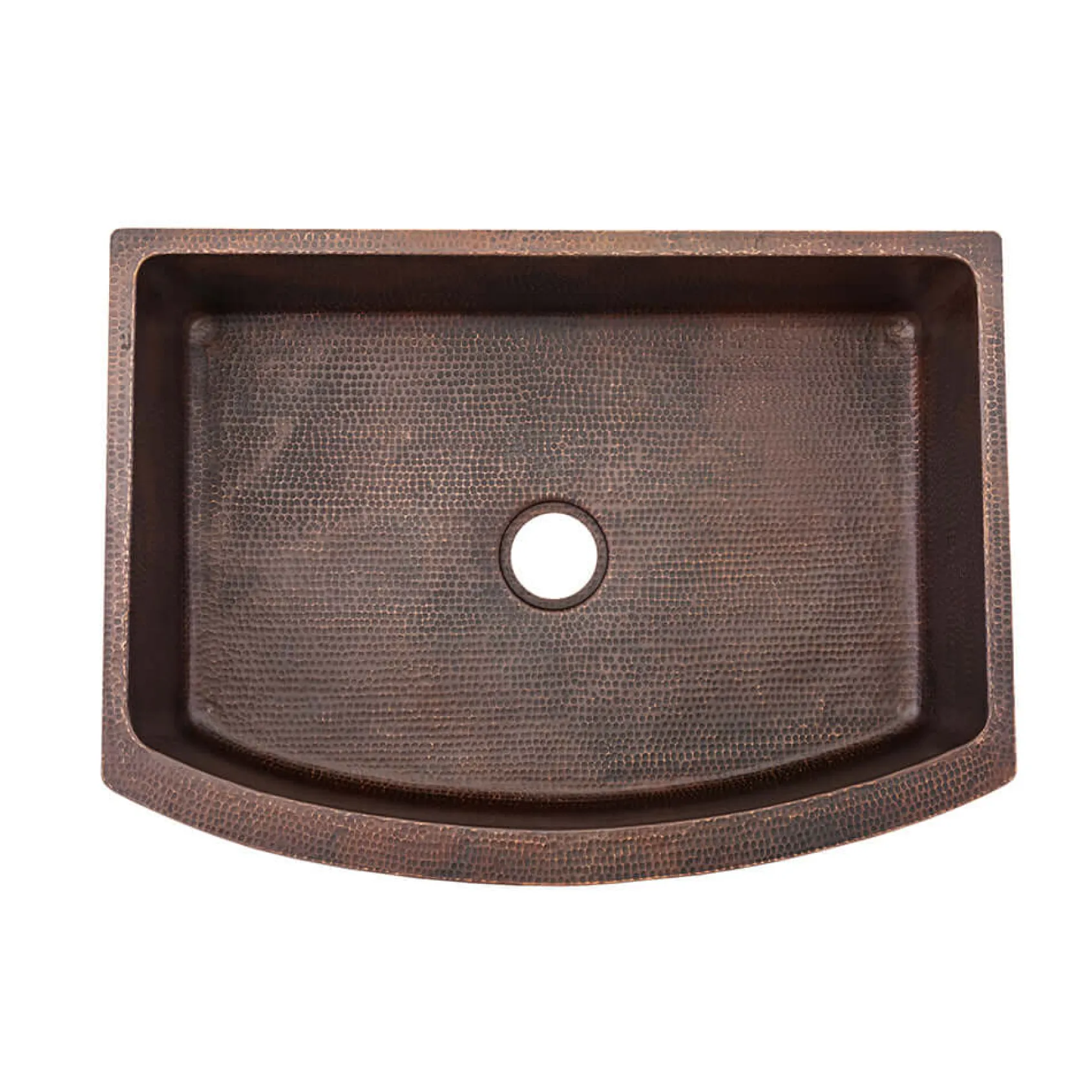Premier Copper Products 33" Copper Farmhouse Sink, Oil Rubbed Bronze, KASRDB33249