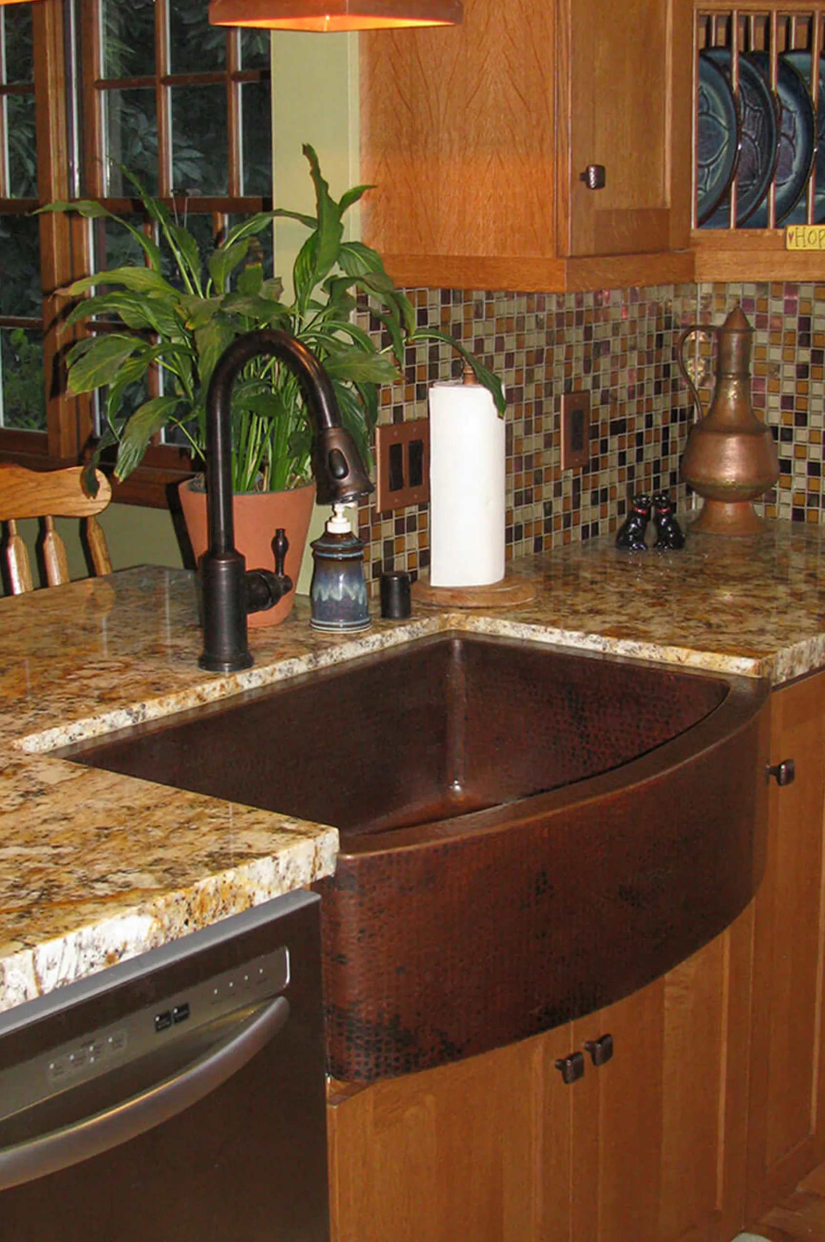 Premier Copper Products 33" Copper Farmhouse Sink, Oil Rubbed Bronze, KASRDB33249
