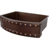 Premier Copper Products 30" Copper Farmhouse Sink, Oil Rubbed Bronze, KASRDB30249BS