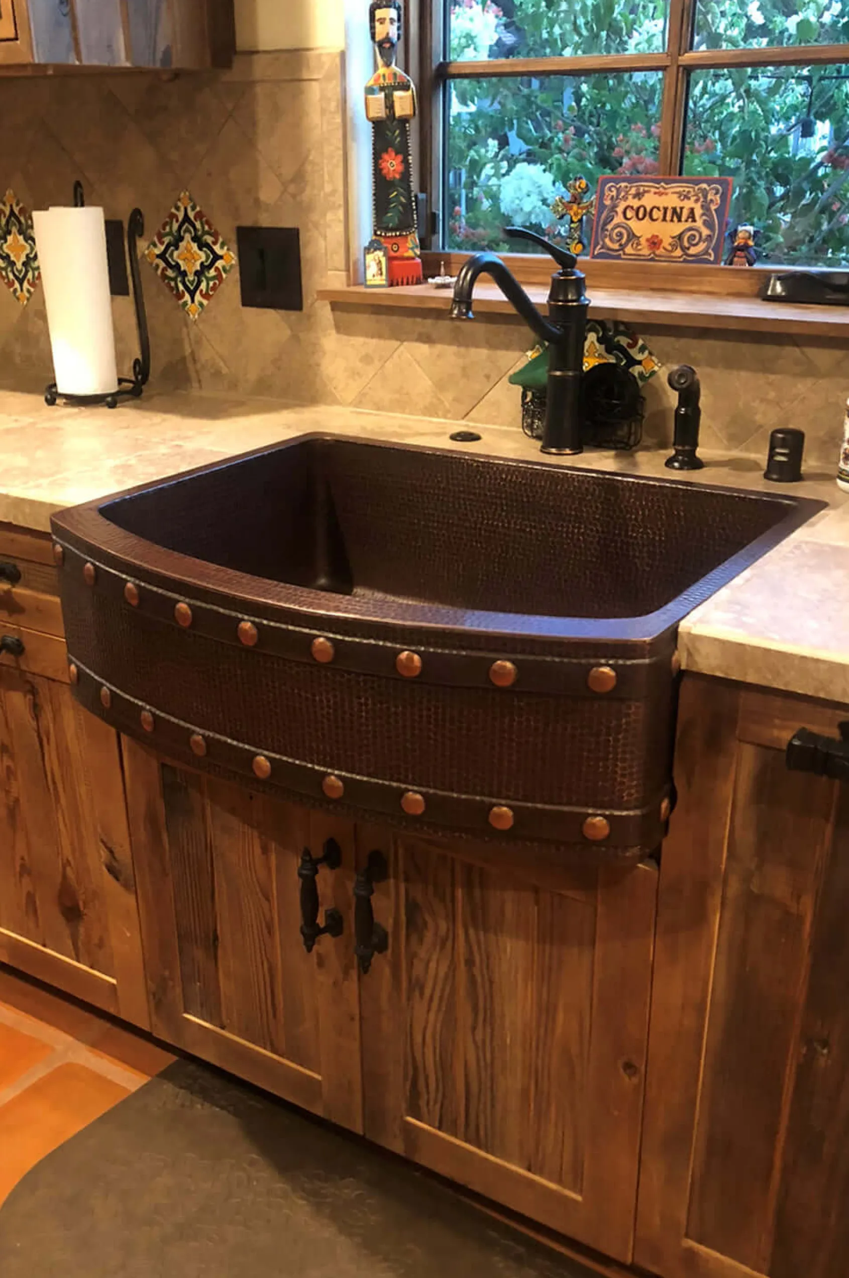 Premier Copper Products 30" Copper Farmhouse Sink, Oil Rubbed Bronze, KASRDB30249BS
