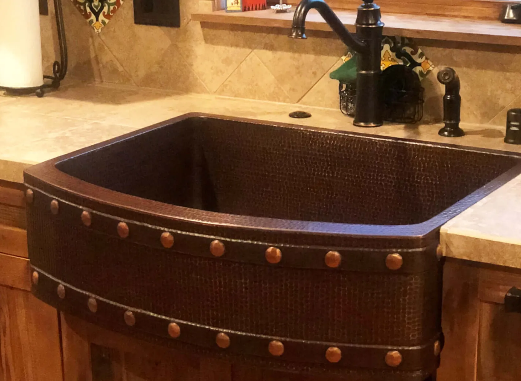 Premier Copper Products 30" Copper Farmhouse Sink, Oil Rubbed Bronze, KASRDB30249BS