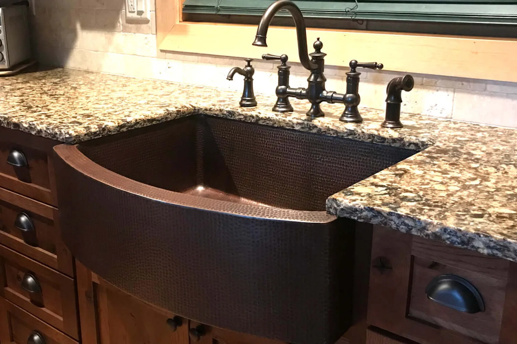 Premier Copper Products 30" Copper Farmhouse Sink, Oil Rubbed Bronze, KASRDB30249